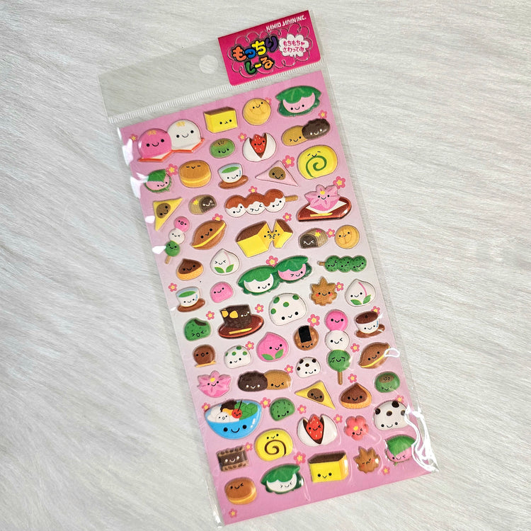 Kawaii Food Stickers Sticker Sheet Japan Collectible Cute Gifts