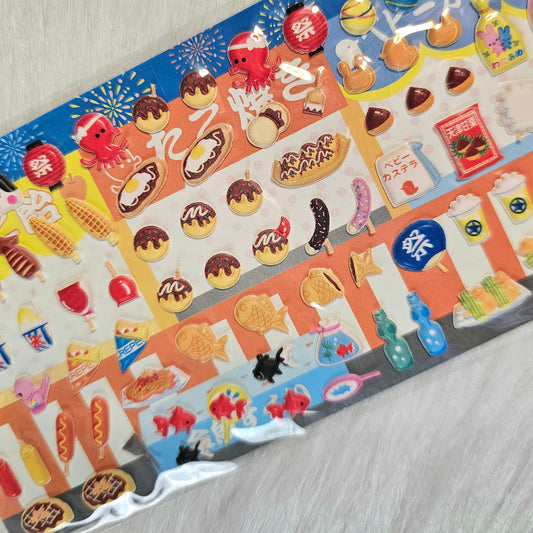 Kawaii Food Kamio Stickers Sticker Sheet Kawaii Japan Collectible Cute