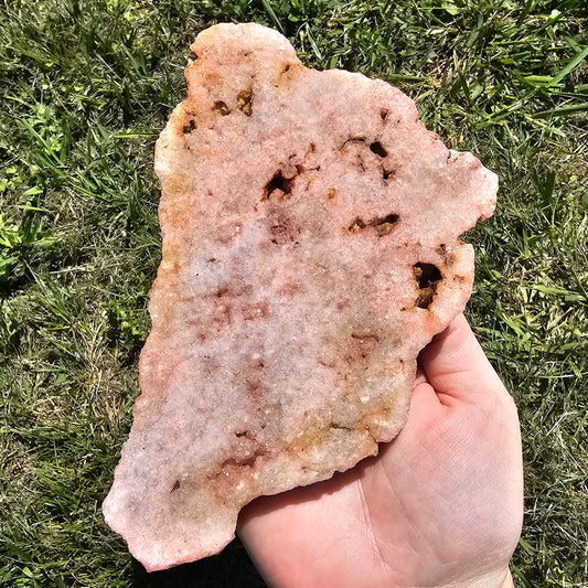 Large Pink Amethyst Slab Slice Crystals Minerals Druzy Cave Collectible