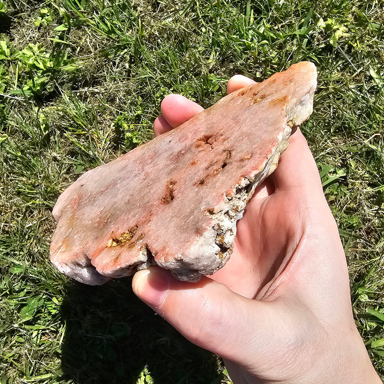 Large Pink Amethyst Slab Slice Crystals Minerals Druzy Cave Collectible