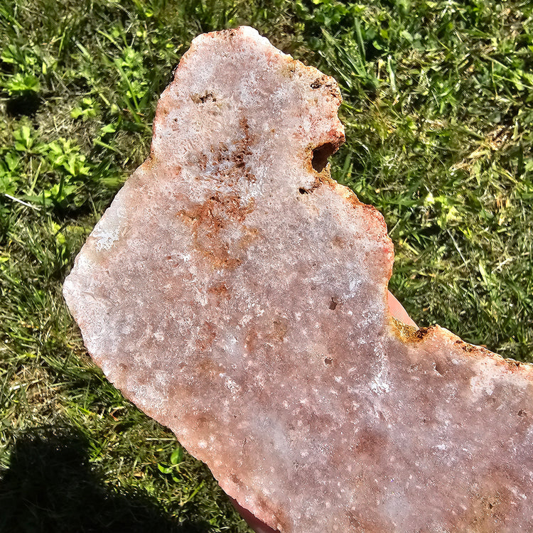 Large Pink Amethyst Slab Slice Crystals Minerals Druzy Cave Collectible