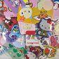 Sanrio Hello Kitty Kawaii Sticker Flakes (40) Lot Sack o Stickers Mixed RETRO