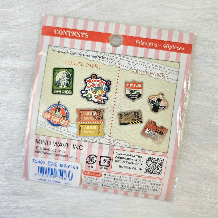 Mind Wave Stickers Sticker Flakes Kawaii Japan Collectible Cute