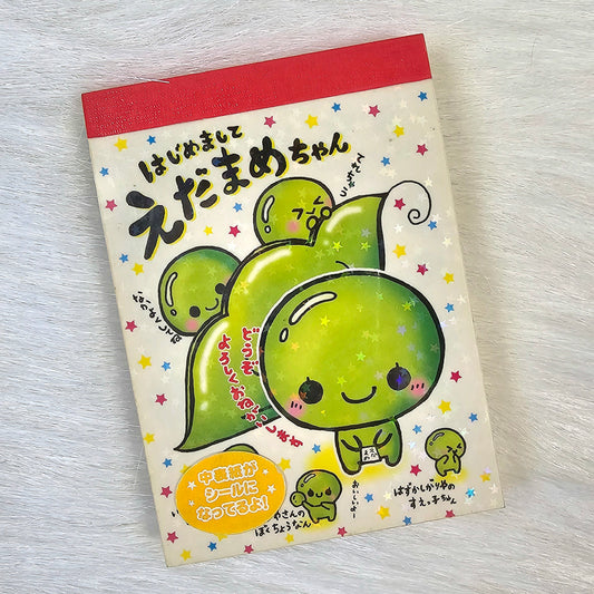 Peas In a Pod Sticker Page Kawaii Mini Memo Pad Stationery Gifts