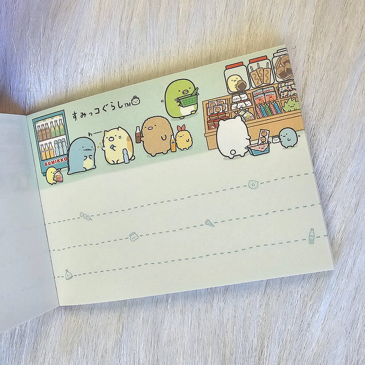 San-x Sumikko Gurashi Mini Memo Pad Kawaii Stationery Notepad Collectible Used