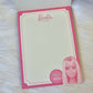 Barbie Mini Memo Pad Stationery Collectible Gifts Deadstock