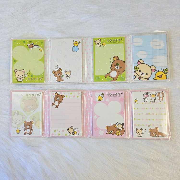 Rilakkuma Mini Fold Out Memo Pad San-x Stationery Collectible Gifts