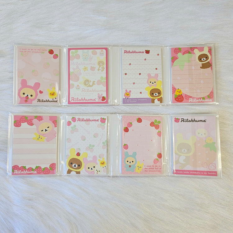 Rilakkuma Mini Fold Out (2) Memo Pad San-x Stationery Collectible Gifts Notepad