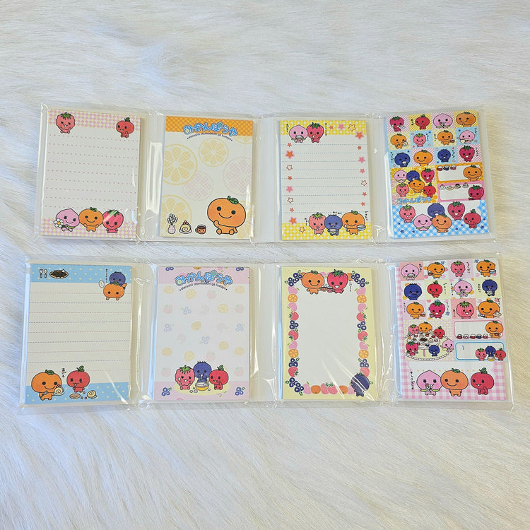 Mikan Bouya Mini Fold Out (2) Memo Pad San-x Stationery Collectible Gifts Notepad