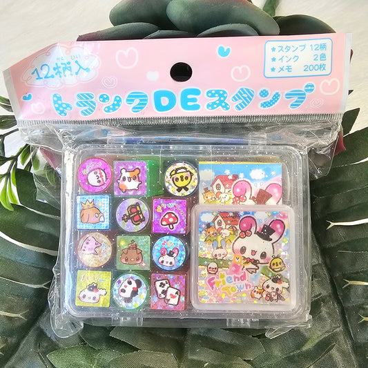 Friend Town Kawaii Stamp Set Stampers Japan Retro Collectible Gifts Planner