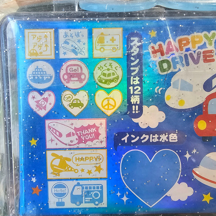 Happy Drive Kawaii Stamp Set Stampers Japan Retro Collectible Gifts Planner