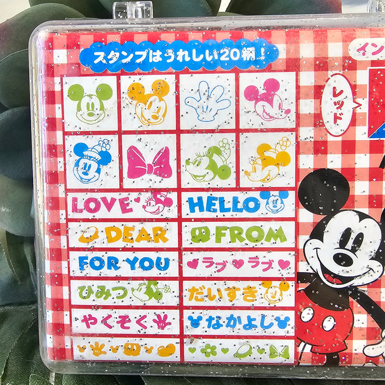 Mickey Minnie Kawaii Stamp set stampers Japan Retro Collectible USED Deadstock