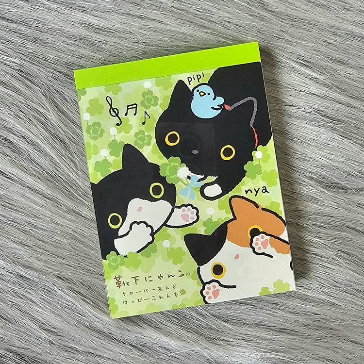 Kutusita Nyanko San-x Kawaii Mini Memo Pad Stationery Collectible Gifts