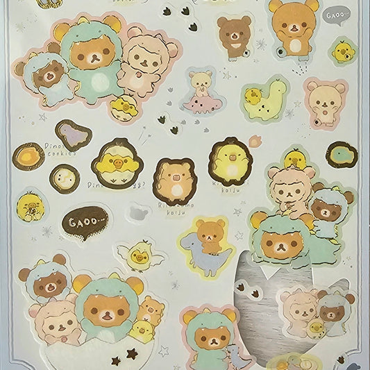 Rilakkuma Stickers Sticker Sheet Kawaii Japan Collectible Cute Gifts