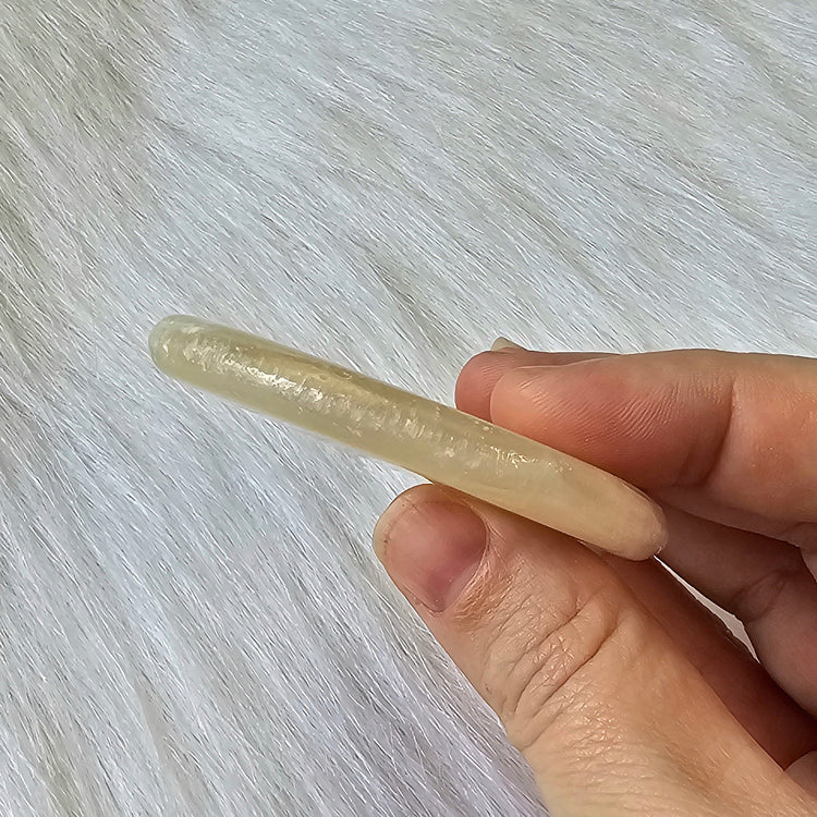 Honey Calcite Pocket Worry Stone Crystals Mineral Stones