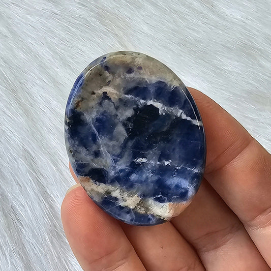 Sodalite Stone Worry Pocket Stone Crystals Stones BONUS INFO CARD Gifts