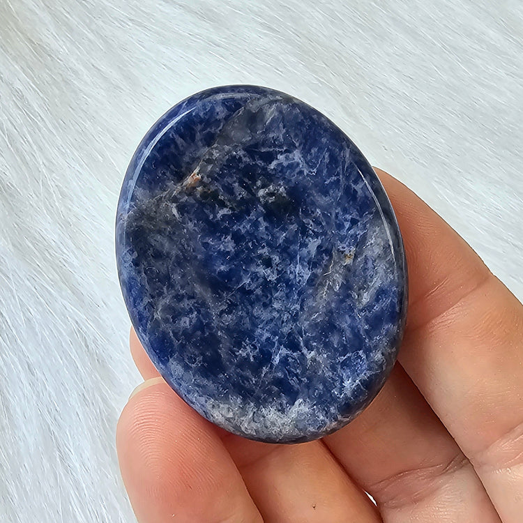 Sodalite Stone Worry Pocket Stone Crystals Stones BONUS INFO CARD Gifts