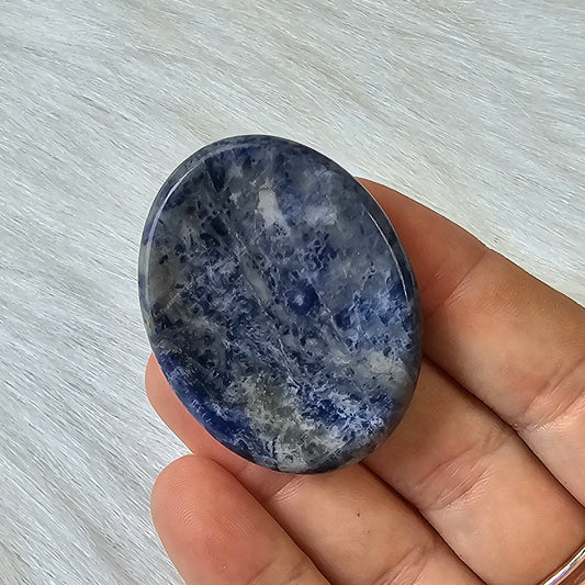 Sodalite Stone Worry Pocket Stone Crystals Stones BONUS INFO CARD Gifts