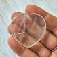 Clear Quartz Worry Pocket Stone Crystal BONUS Info Card Gifts