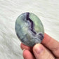 Rainbow Fluorite Worry Pocket Stone Crystals BONUS INFO CARD Gifts