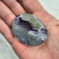 Rainbow Fluorite Worry Pocket Stone Crystals BONUS INFO CARD Gifts