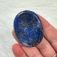 Lapis Lazuli Worry Pocket Stone Pyrite Crystal BONUS Info Card Gifts