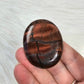 Red Tiger's Eye Worry Pocket Stone Crystals BONUS INFO CARD Gifts