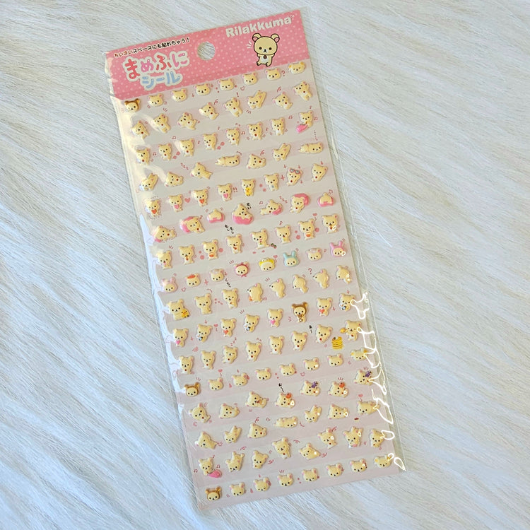 San-x Rilakkuma Stickers Sticker Sheet Kawaii Japan Collectible Gifts