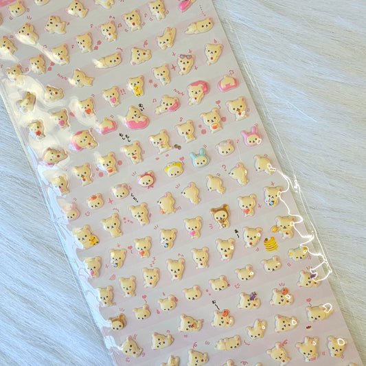 San-x Rilakkuma Stickers Sticker Sheet Kawaii Japan Collectible Gifts