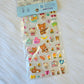 Retro San-x Rilakkuma Stickers Sticker Sheet Kawaii Japan Collectible Gifts