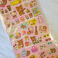 Retro San-x Rilakkuma Stickers Sticker Sheet Kawaii Japan Collectible Gifts