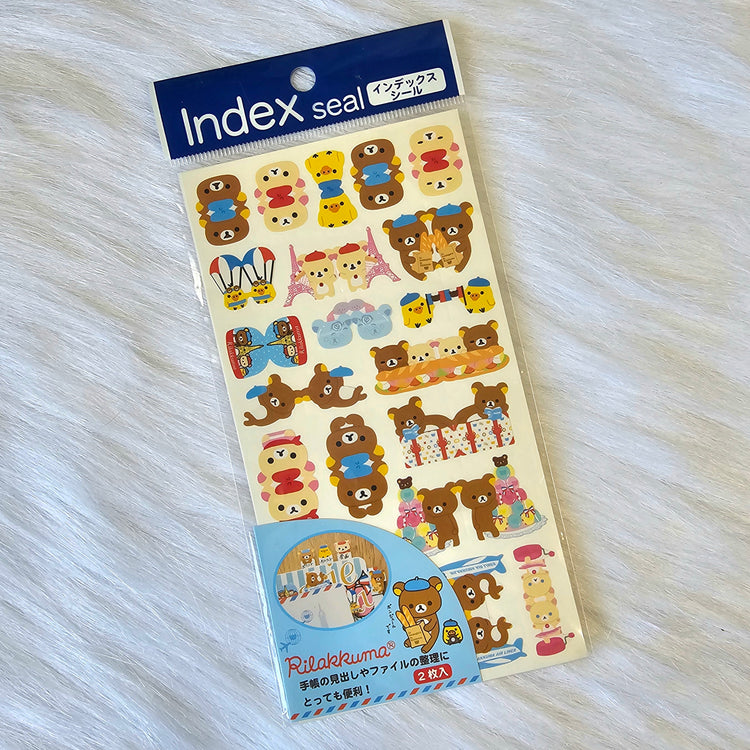 Retro San-x Rilakkuma Stickers Sticker Sheet Kawaii Japan Collectible Gifts