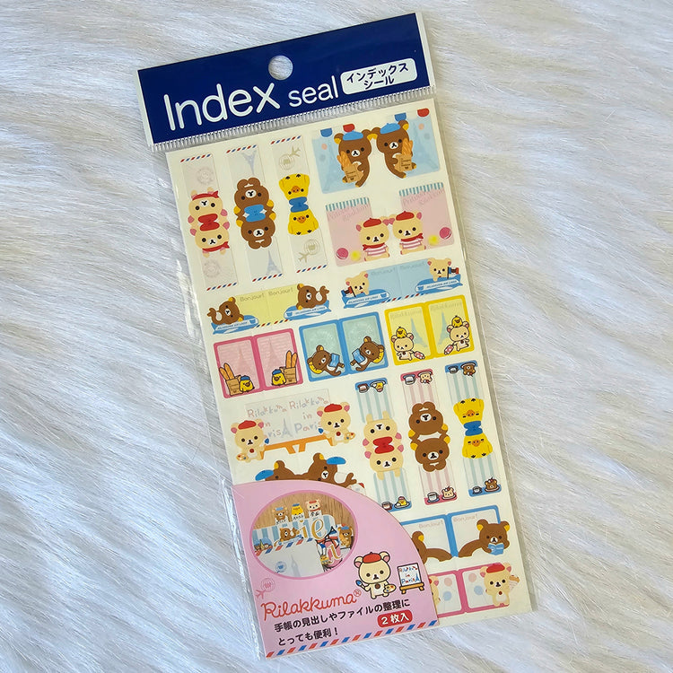 Retro San-x Rilakkuma Stickers Sticker Sheet Kawaii Japan Collectible Gifts