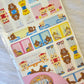 Retro San-x Rilakkuma Stickers Sticker Sheet Kawaii Japan Collectible Gifts