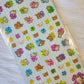 Retro San-x Rilakkuma Stickers Sticker Sheet Kawaii Japan Collectible Gifts