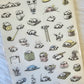 Tare Panda Stickers X-Large Sticker Sheet Kawaii Japan Collectible Cute Gifts