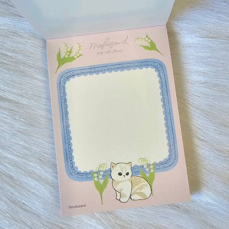 Mofusand Kitty Mini Memo Pad Japan Kawaii Stationery Collectible Gifts