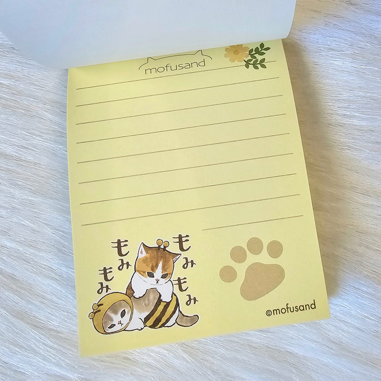 Mofusand Kitty Mini Memo Pad Japan Kawaii Stationery Collectible Gifts