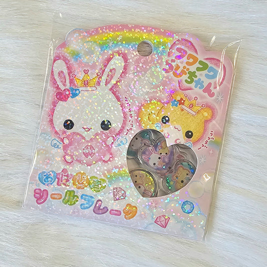 Heisei Ohajiki Marble Flake Stickers Kawaii Japan Collectible