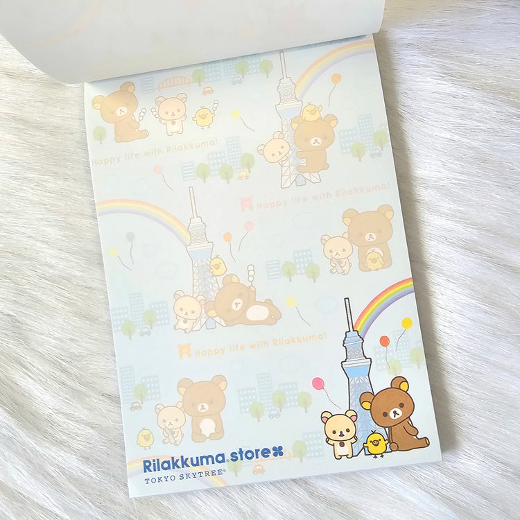 San-x Rilakkuma Korilakkuma Large Memo Pad Kawaii Japan