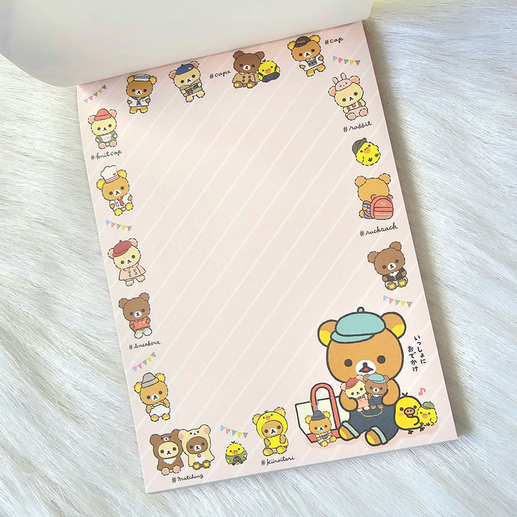 San-x Rilakkuma Korilakkuma Large Memo Pad Kawaii Japan