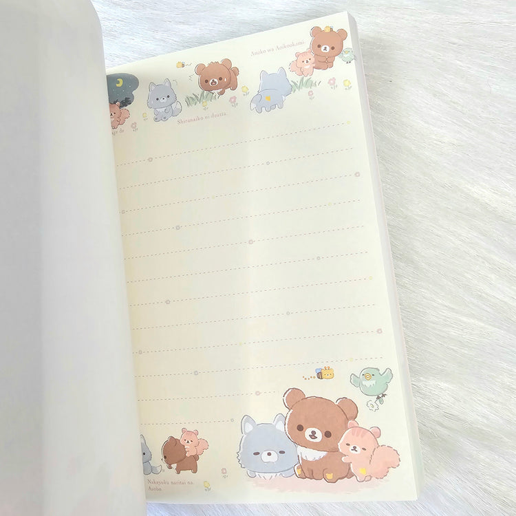 San-x Rilakkuma Korilakkuma Large Memo Pad Kawaii Japan