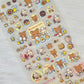 San-x Rilakkuma Stickers Sticker Sheet Kawaii Japan Collectible