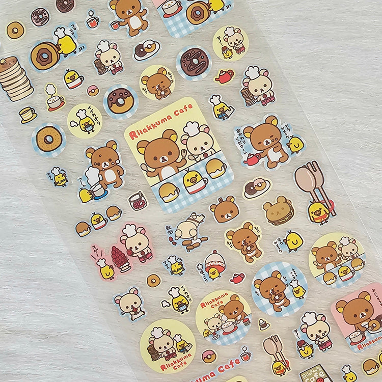 San-x Rilakkuma Stickers Sticker Sheet Kawaii Japan Collectible