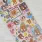 San-x Rilakkuma Stickers Sticker Sheet Kawaii Japan Collectible