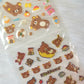 San-x Rilakkuma Stickers Sticker Sheet Kawaii Japan Collectible