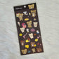 San-x Rilakkuma Stickers Sticker Sheet Kawaii Japan Collectible