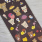 San-x Rilakkuma Stickers Sticker Sheet Kawaii Japan Collectible