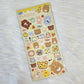 San-x Rilakkuma Stickers Sticker Sheet Kawaii Japan Collectible