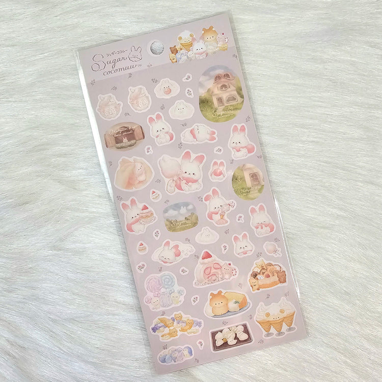 San-x Sugarcocomuu Stickers Sticker Sheet Kawaii Japan Collectible